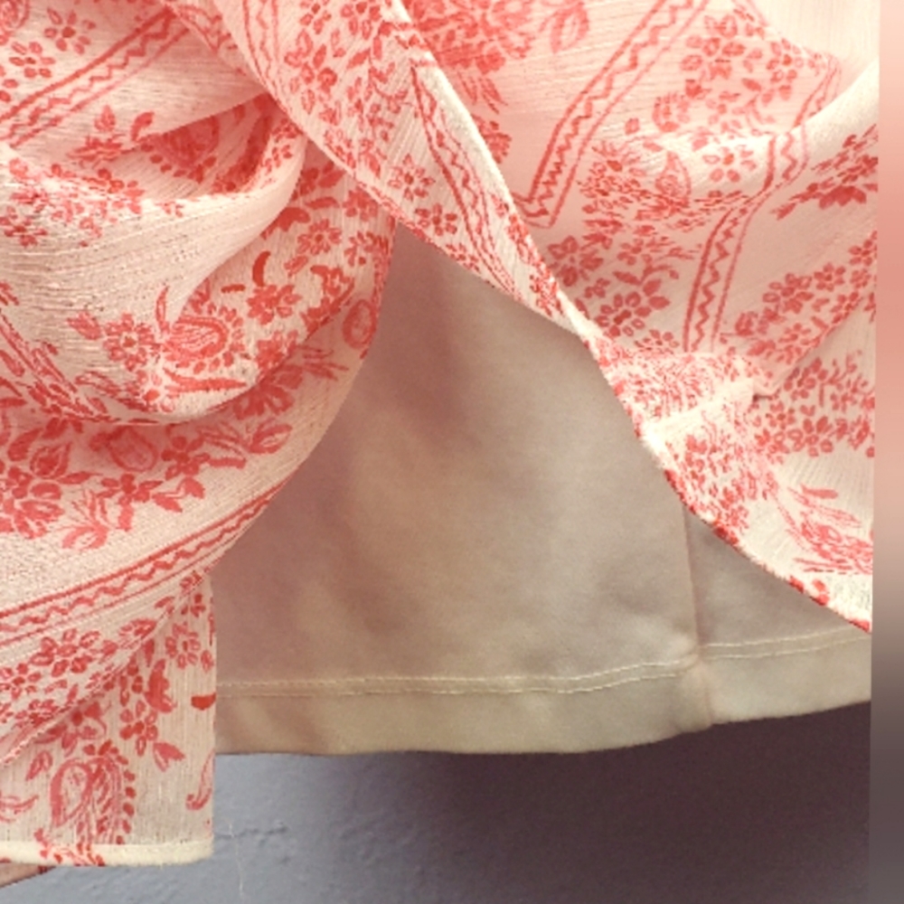 CALVIN KLEIN Paisley Pink Flowy Dress | Size 2 - Picture 9 of 10